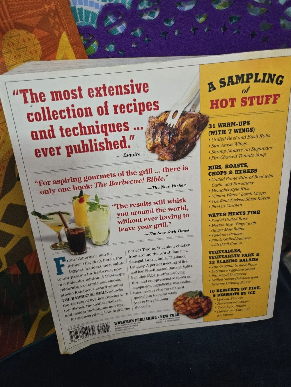 4/$15 The Barbecue Bible Steven Raichlen Full Color Edition 500+ BBQ Grilling